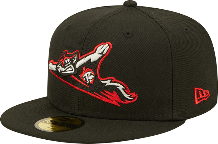 Men's Richmond Flying Squirrels New Era Authentic Collection Team Home 59FIFTY Fitted Hat side view