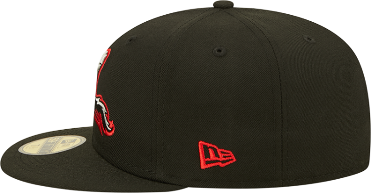 Men's Richmond Flying Squirrels New Era Authentic Collection Team Home 59FIFTY Fitted Hat detail view