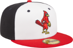 Men's Memphis Redbirds New Era Authentic Collection Team Home 59FIFTY Fitted Hat