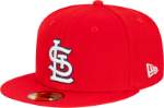 Picture of Men's St. Louis Cardinals New Era Red Word Series Sidepatch 59FIFTY Fitted Hat