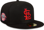 Picture of Men's St. Louis Cardinals New Era Black/Red Metallic Pop 59FIFTY Fitted Hat