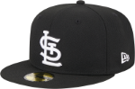 Picture of Men's St. Louis Cardinals New Era Black World Series Sidepatch 59FIFTY Fitted Hat