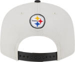 Picture of Men's Pittsburgh Steelers New Era Stone/Black 2023 NFL Draft 9FIFTY Snapback Adjustable Hat