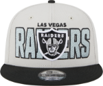 Picture of Men's Las Vegas Raiders New Era Stone/Black 2023 NFL Draft 9FIFTY Snapback Adjustable Hat