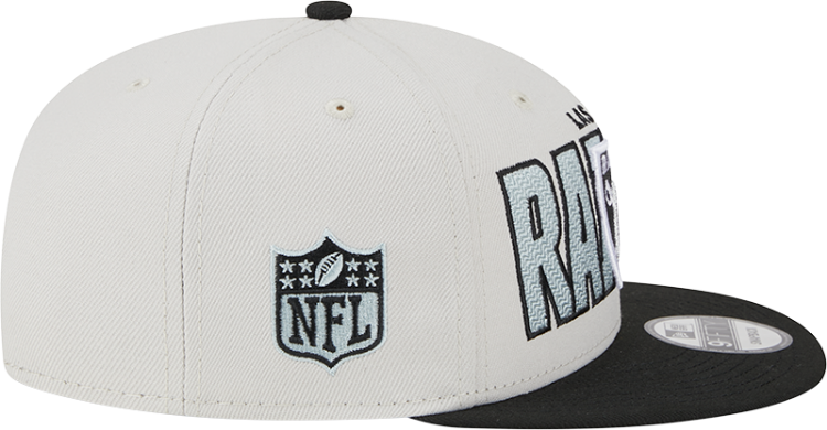 Men's Las Vegas Raiders New Era Stone/Black 2023 NFL Draft 9FIFTY Snapback Adjustable Hat image 5
