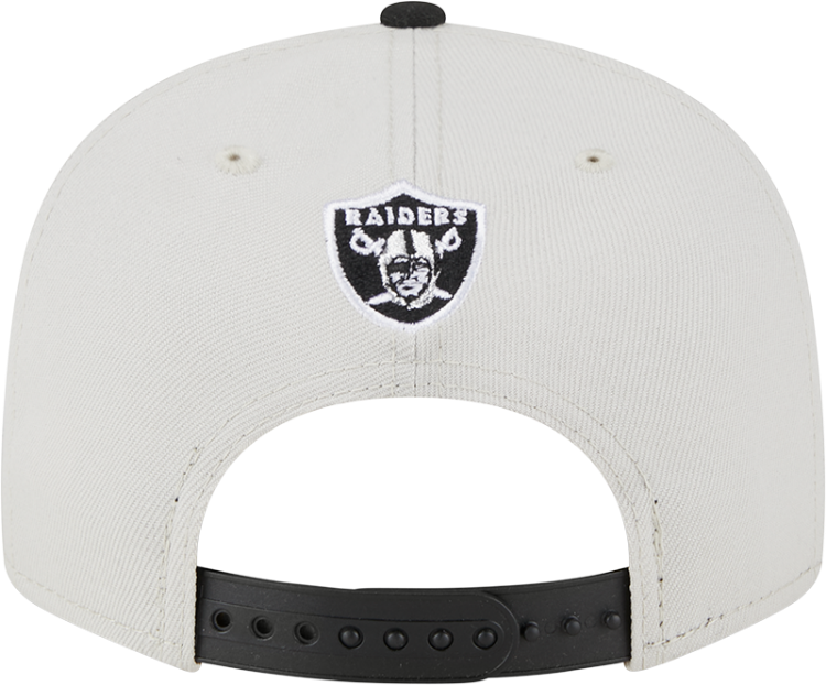 Men's Las Vegas Raiders New Era Stone/Black 2023 NFL Draft 9FIFTY Snapback Adjustable Hat image 6