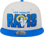 Picture of Men's Los Angeles Rams New Era Stone/Royal 2023 NFL Draft 9FIFTY Snapback Adjustable Hat