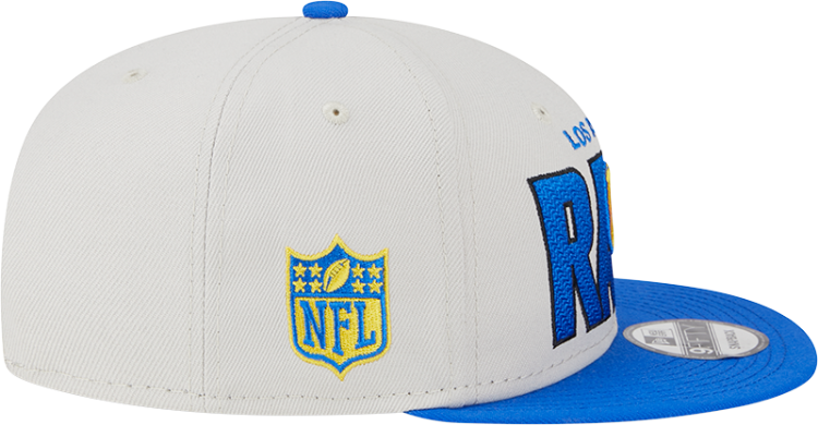 Men's Los Angeles Rams New Era Stone/Royal 2023 NFL Draft 9FIFTY Snapback Adjustable Hat image 6
