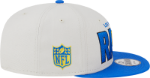 Picture of Men's Los Angeles Rams New Era Stone/Royal 2023 NFL Draft 9FIFTY Snapback Adjustable Hat