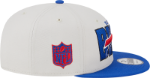 Picture of Men's Buffalo Bills New Era Stone/Royal 2023 NFL Draft 9FIFTY Snapback Adjustable Hat