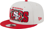 Picture of Men's San Francisco 49ers New Era Stone/Scarlet 2023 NFL Draft 9FIFTY Snapback Adjustable Hat