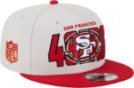 Picture of Men's San Francisco 49ers New Era Stone/Scarlet 2023 NFL Draft 9FIFTY Snapback Adjustable Hat