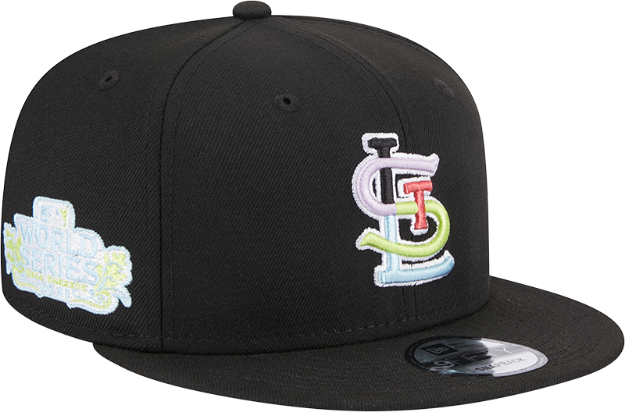 Picture of New Era Men's St. Louis Cardinals Colorpack Black 9FIFTY Snapback Hat