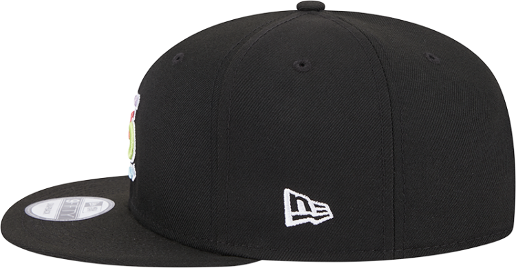 New Era Men's St. Louis Cardinals Colorpack Black 9FIFTY Snapback Hat detail view
