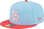 Picture of Men's St. Louis Cardinals New Era Light Blue/Red Spring Basic Two-Tone 59FIFTY Fitted Hat