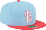 Picture of Men's St. Louis Cardinals New Era Light Blue/Red Spring Basic Two-Tone 59FIFTY Fitted Hat