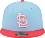 Picture of Men's St. Louis Cardinals New Era Light Blue/Red Spring Basic Two-Tone 59FIFTY Fitted Hat