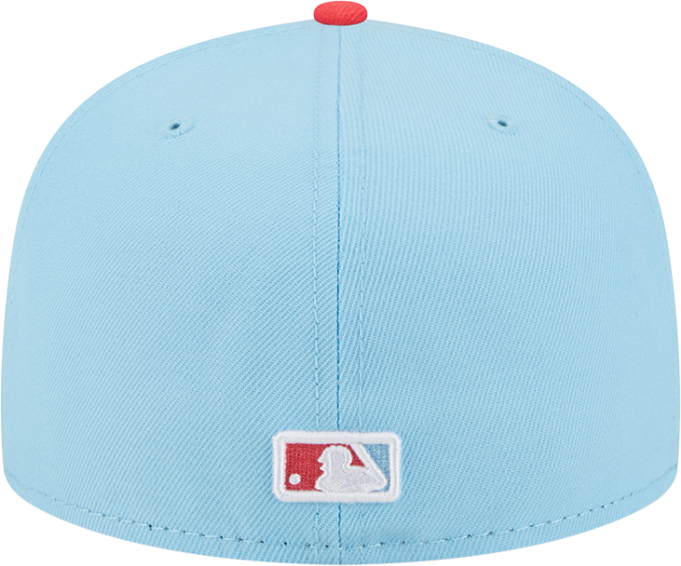 Picture of Men's St. Louis Cardinals New Era Light Blue/Red Spring Basic Two-Tone 59FIFTY Fitted Hat