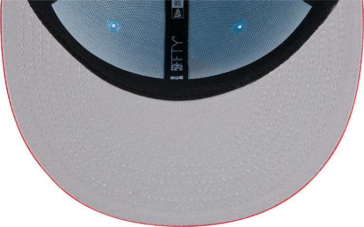 Men's St. Louis Cardinals New Era Light Blue/Red Spring Basic Two-Tone 59FIFTY Fitted Hat image 7
