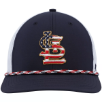 Picture of Men's '47 Navy/White St. Louis Cardinals Flag Fill Trucker Snapback Hat