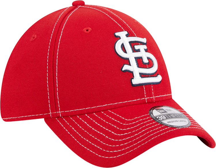 Men's St. Louis Cardinals New Era Red MLB Team Classic Game 39THIRTY Flex Hat side view