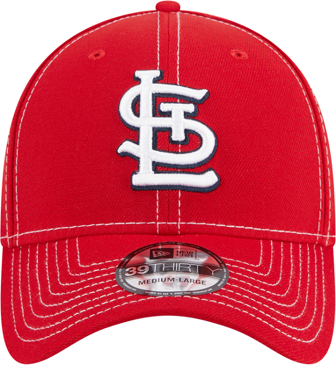 Men's St. Louis Cardinals New Era Red MLB Team Classic Game 39THIRTY Flex Hat back view