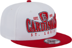 Picture of St. Louis Cardinals New Era Crest 9FIFTY Snapback Hat - White/Red