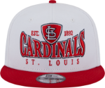 Picture of St. Louis Cardinals New Era Crest 9FIFTY Snapback Hat - White/Red