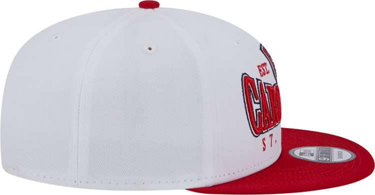 Picture of St. Louis Cardinals New Era Crest 9FIFTY Snapback Hat - White/Red