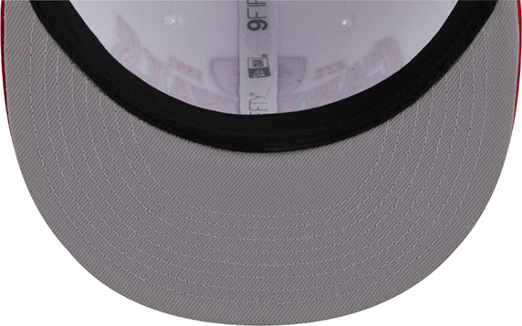 Picture of St. Louis Cardinals New Era Crest 9FIFTY Snapback Hat - White/Red