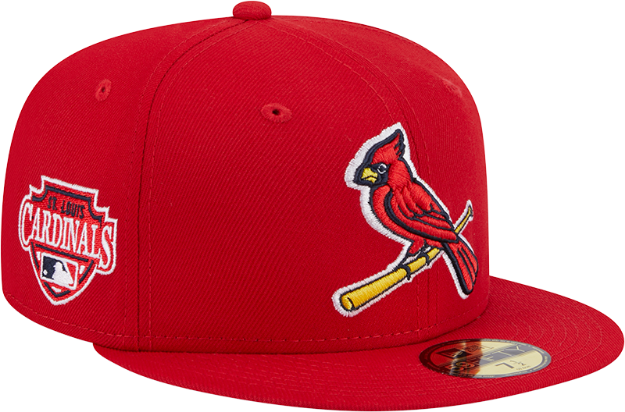 New Era 59FIFTY St. Louis Cardinals 5950 Patch Fitted Hat 7 3/8 / Red White