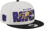 Picture of Men's Baltimore Ravens New Era Stone/Black 2023 NFL Draft 9FIFTY Snapback Adjustable Hat