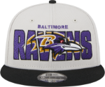Picture of Men's Baltimore Ravens New Era Stone/Black 2023 NFL Draft 9FIFTY Snapback Adjustable Hat