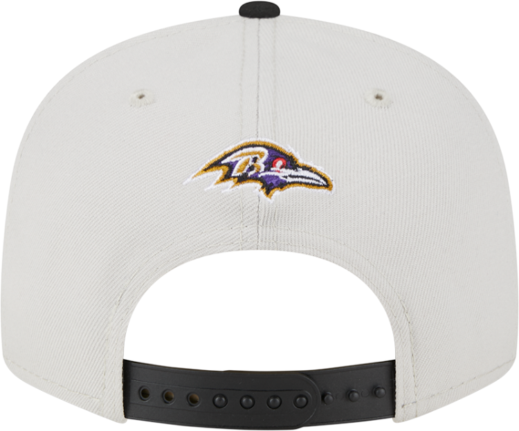 Picture of Men's Baltimore Ravens New Era Stone/Black 2023 NFL Draft 9FIFTY Snapback Adjustable Hat