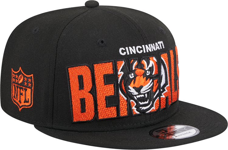 Picture of Men's Cincinnati Bengals New Era Black 2023 NFL Draft 9FIFTY Snapback Adjustable Hat
