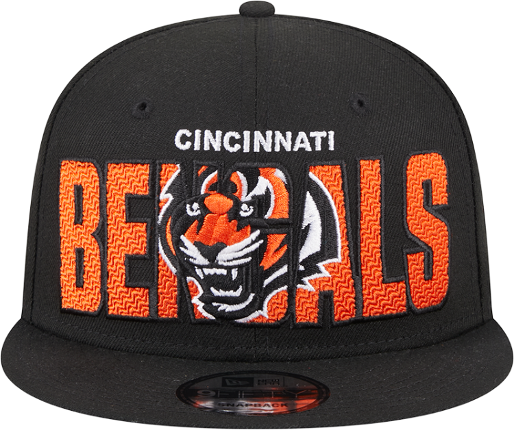 Picture of Men's Cincinnati Bengals New Era Black 2023 NFL Draft 9FIFTY Snapback Adjustable Hat