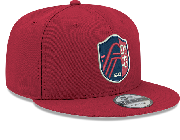 Picture of New Era St. Louis City SC Soccer 9Fifty Lava Red Snapback Hat