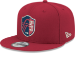 Picture of New Era St. Louis City SC Soccer 9Fifty Lava Red Snapback Hat