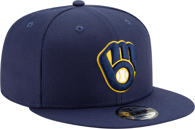 Headz n Threadz Sports Apparel Superstore and Customization. Milwaukee  Brewers New Era team Color 9Fifty Snapback Hat - Navy hats, Milwaukee  Brewers New Era team Color 9Fifty Snapback Hat - Navy Snapback