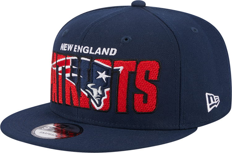 Picture of Men's New England Patriots New Era Navy 2023 NFL Draft 9FIFTY Snapback Adjustable Hat