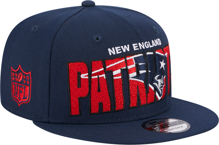 Picture of Men's New England Patriots New Era Navy 2023 NFL Draft 9FIFTY Snapback Adjustable Hat