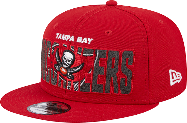 Picture of Men's Tampa Bay Buccaneers New Era Red 2023 NFL Draft 9FIFTY Snapback Adjustable Hat