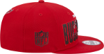 Picture of Men's Tampa Bay Buccaneers New Era Red 2023 NFL Draft 9FIFTY Snapback Adjustable Hat