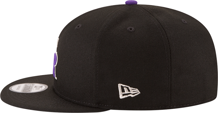 Colorado Rockies NewEra Team Color 950 Snapback Hat - Black detail view