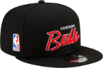 Picture of New Era Chicago Bulls Black Script 9Fifty Men's Snapback Hat