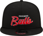 Picture of New Era Chicago Bulls Black Script 9Fifty Men's Snapback Hat