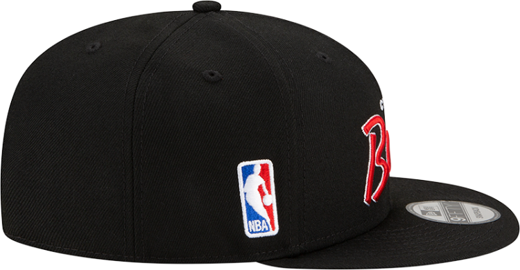 Picture of New Era Chicago Bulls Black Script 9Fifty Men's Snapback Hat