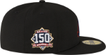 Picture of Atlanta Braves Metallic Logo New Era 5950 Fitted Hat