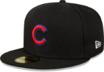 Picture of Chicago Cubs New Era Metallic Logo Pop Fitted 5950 Hat