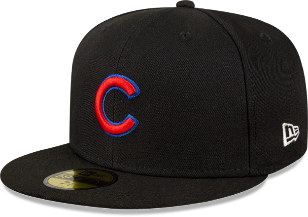 Picture of Chicago Cubs New Era Metallic Logo Pop Fitted 5950 Hat